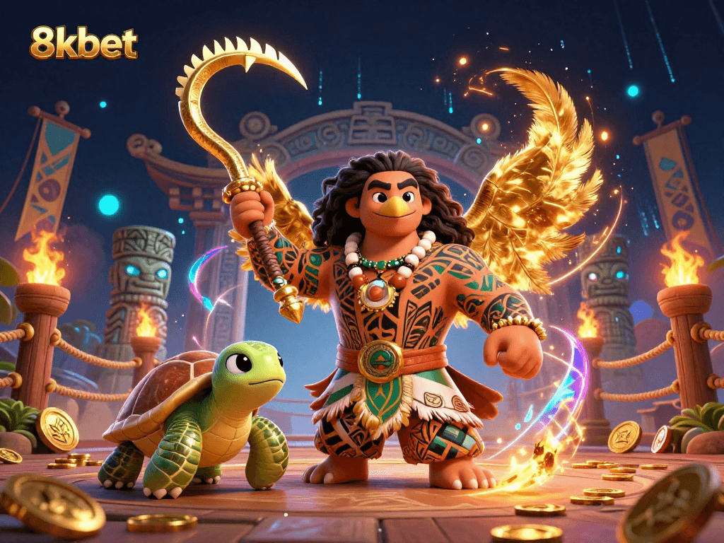 Experience thrilling gaming features at 8xbet with vibrant characters and dynamic casino elements.
