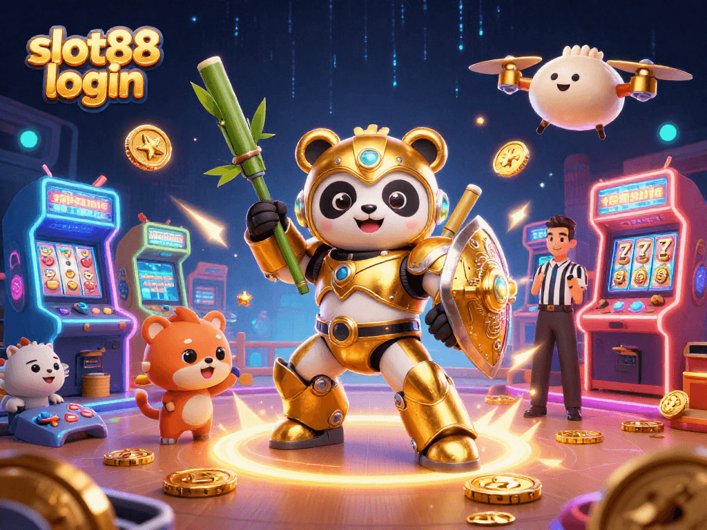 Experience the excitement of slot88 login with thrilling 3D characters and vibrant game elements.