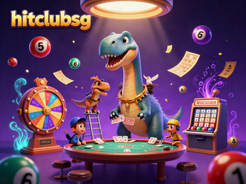 Engage in exciting gameplay at hitclubsg with a vibrant 3D gaming scene featuring animated characters.