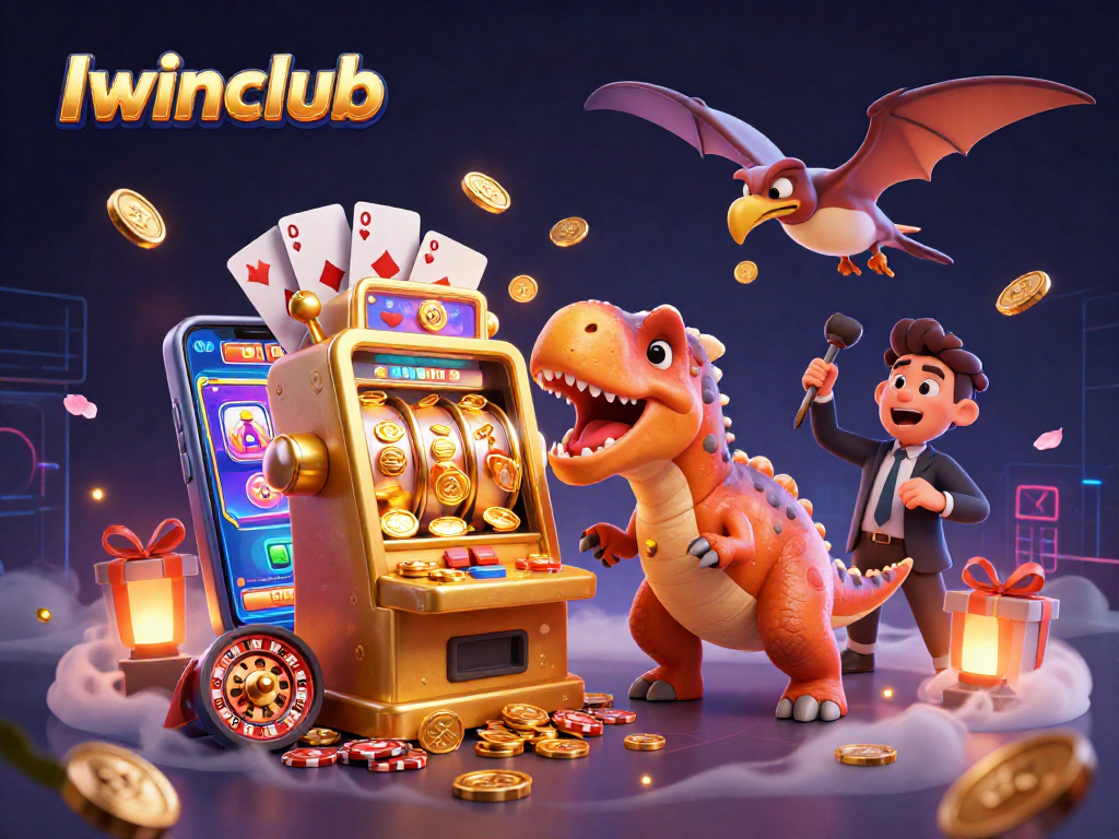 Iwinclub energizes with jackpot action featuring exciting animations of slots, coins, and more
