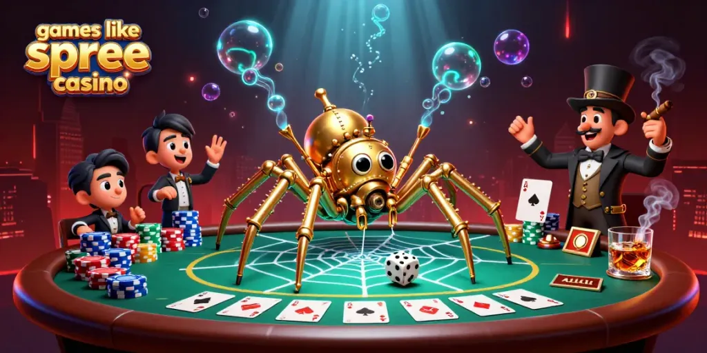 Experience exciting wins at games like spree casino with our stunning 3D illustration showing thrilling gameplay.