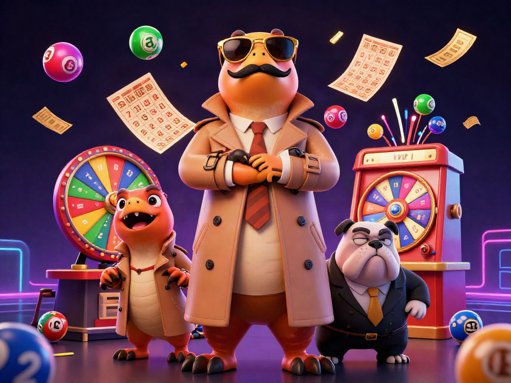 Engage with exciting LC88 casino adventures featuring raptors in a trench coat entering the VIP lounge.