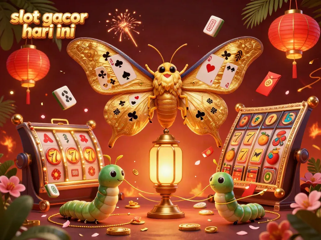 Experience winning with slot gacor hari ini showcased through vibrant 3D illustration of fortune motifs.