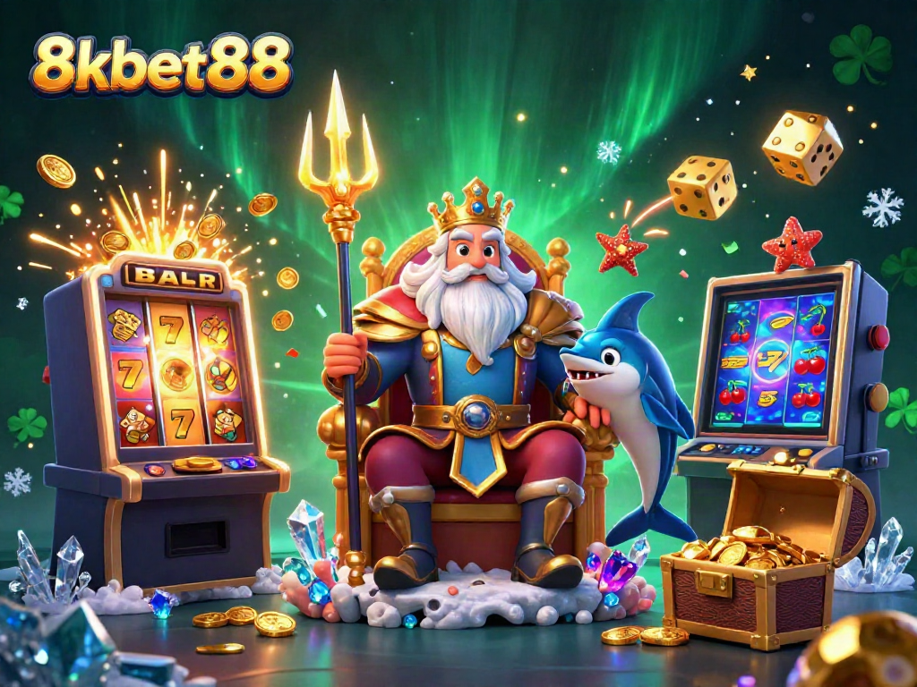 Experience the excitement of 8xbet88 with Neptune amidst a vibrant casino explosion