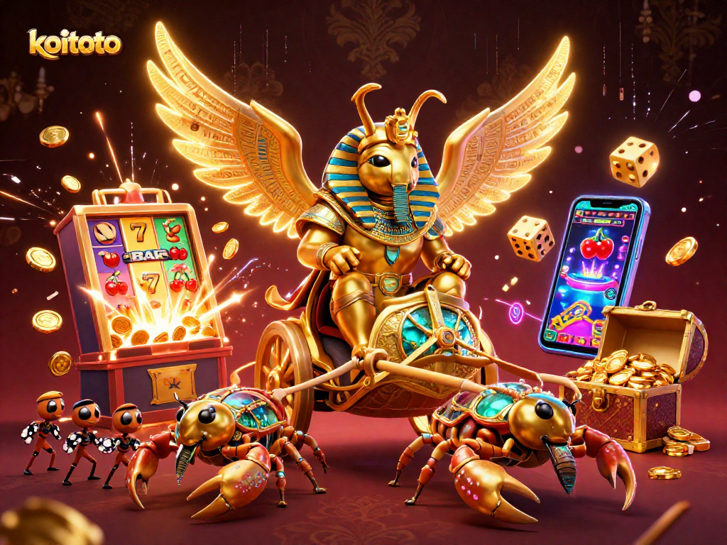 Koitoto memberikan akses permainan slot gacor dengan jackpot sensasional dalam latar penuh petualangan kasino.