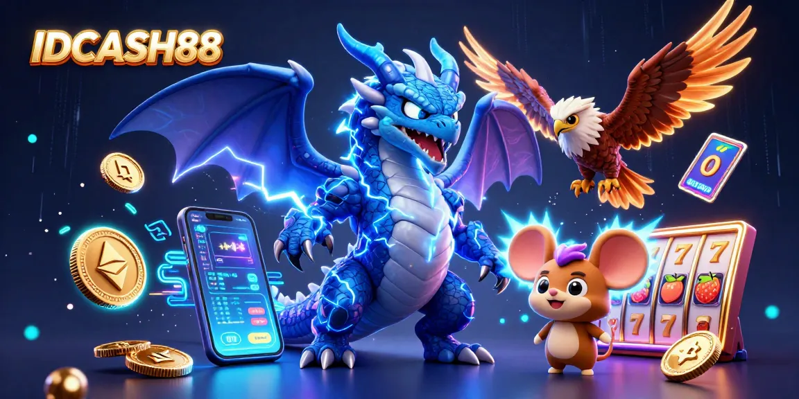 Experience thrilling gameplay with IDCASH88 featuring vibrant 3D elements and exciting casino themes.
