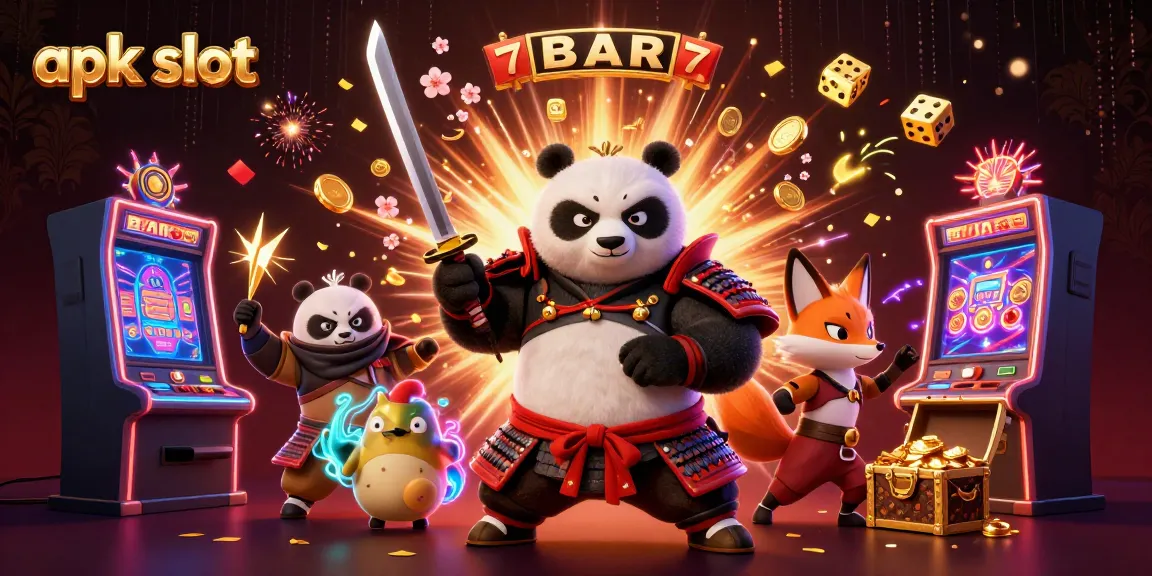 Experience the excitement of apk slot games with vibrant characters and jackpot elements.
