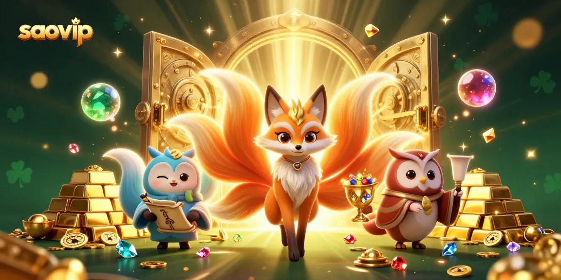 Experience the enchanting saovip realm with vibrant elements of luck and fortune.