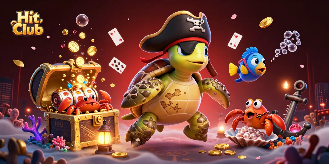 Hit Club engages players with a vibrant 3D casino scene filled with excitement and treasures