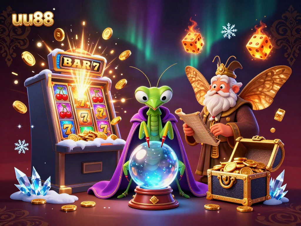 Experience thrilling action at uu88 with slot machines bursting with coins and mystical characters.