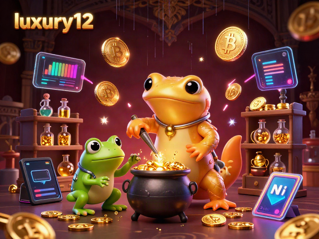Experience the excitement of luxury12 with our engaging casino-themed illustration featuring magical alchemists.