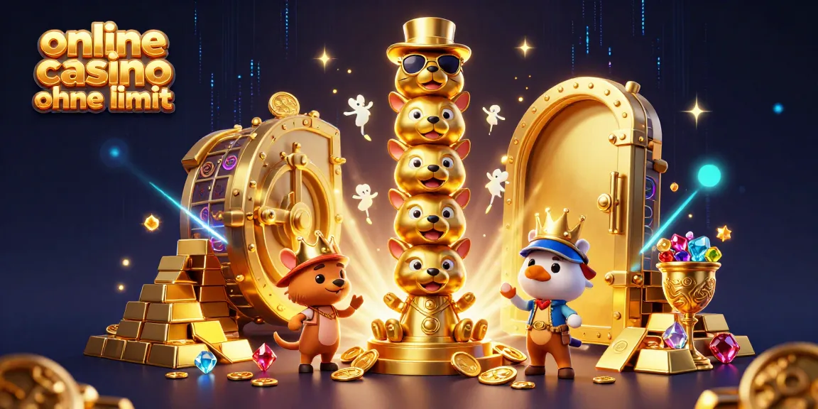 Win big at the online casino ohne limit with vibrant visuals of a golden totem and treasures.