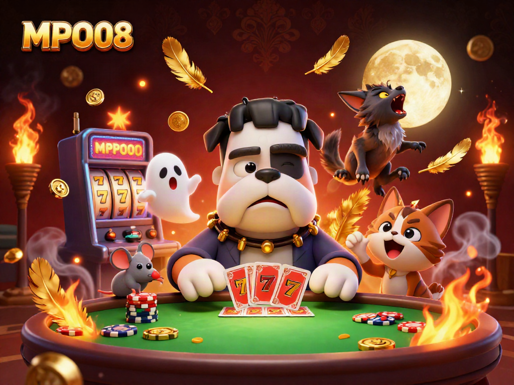 Engage with MPO08's thrilling slots and casino games featuring vibrant 3D characters and dynamic action.