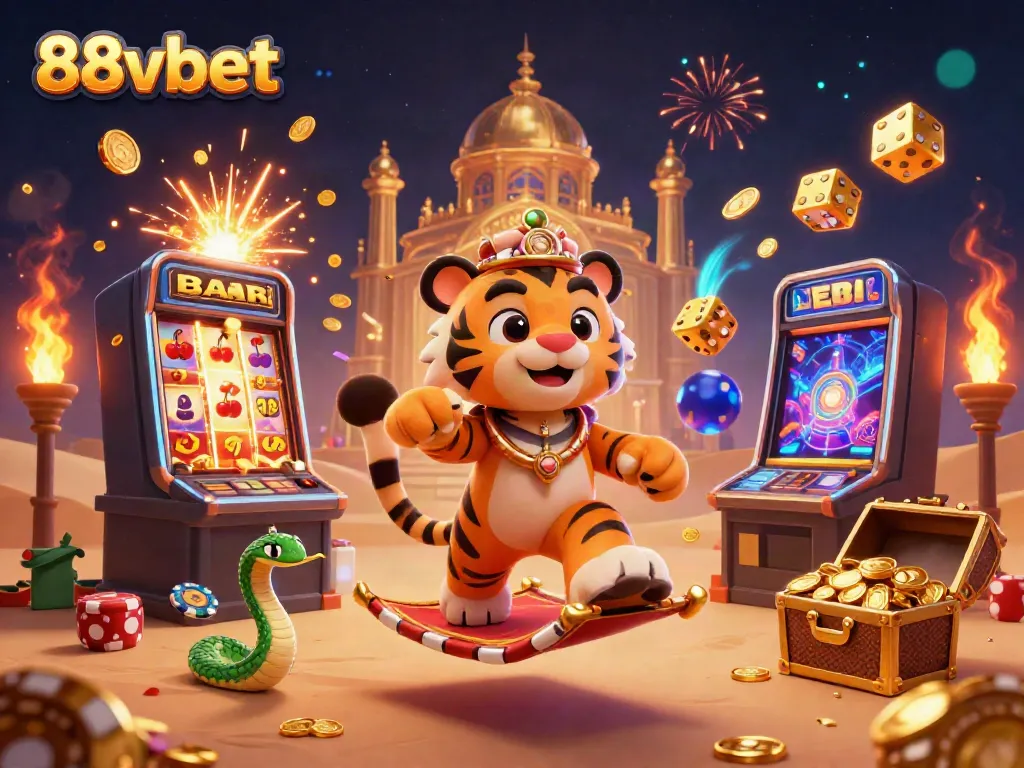 88vbet brings excitement with a vibrant casino experience through 3D cartoon characters and jackpot elements.
