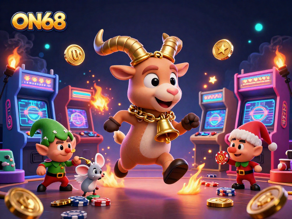 Experience exciting gameplay at ON68 with charming characters in a lively casino atmosphere.