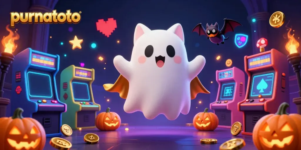 Menangkan permainan lotere purnatoto dengan hantu kucing dan kelelawar di kasino yang mentereng
