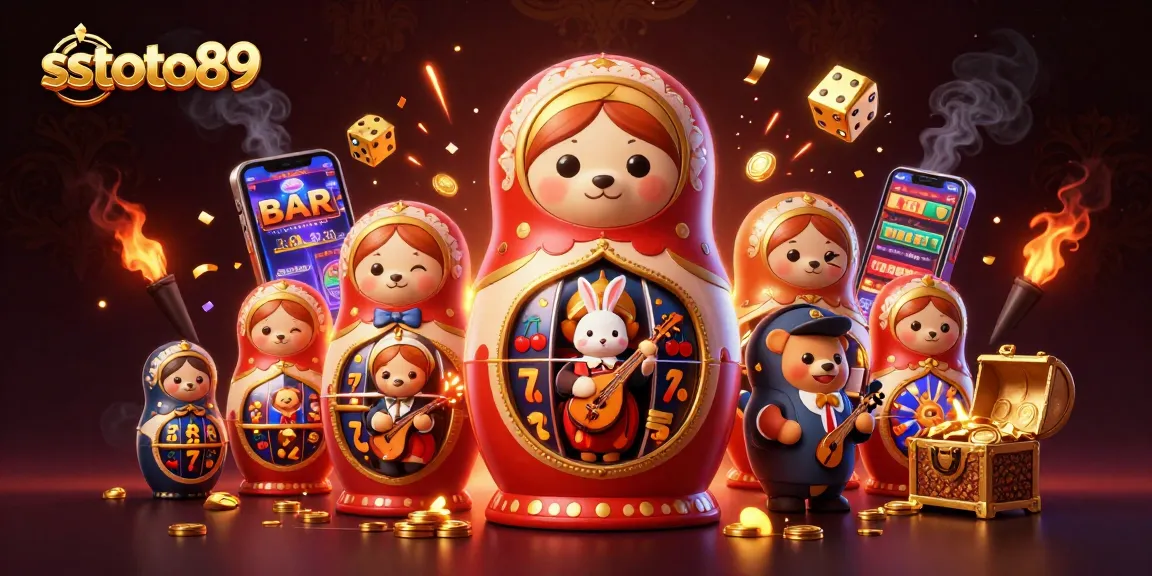 Mainkan permainan slot sstoto89 dengan karakter kasino yang menarik dan perayaan yang mencolok.