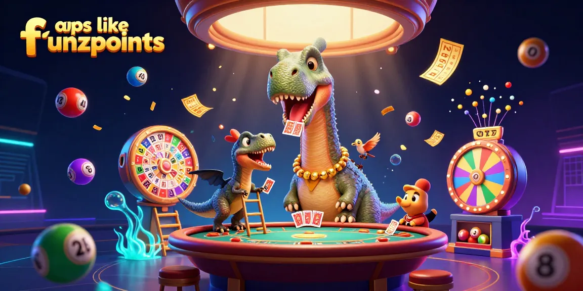 Engage with apps like funkcpoints in a vibrant casino scene with colorful elements and fun interactions.