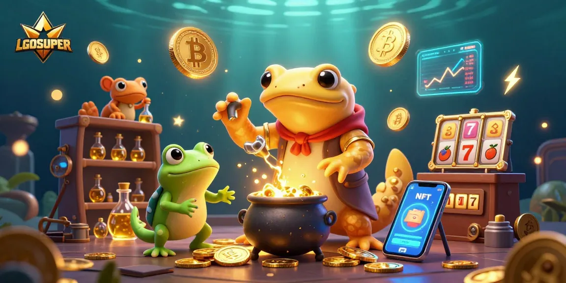 Experience LGOSUPER with a whimsical 3D casino adventure filled with digital treasures and mythical characters.