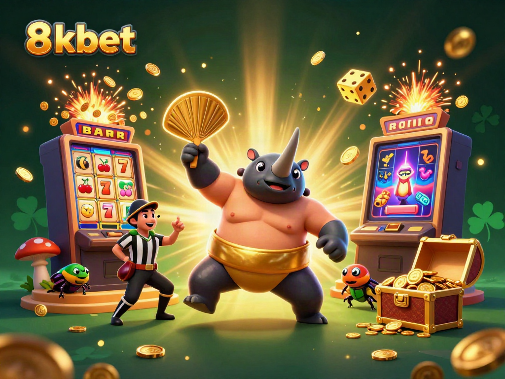 Experience exhilarating gaming with 8xbet as a beetle sumo champion stomps and coins fly!