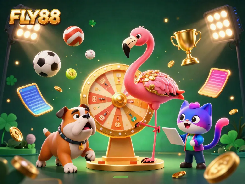 Experience excitement at FLY88 with our dynamic game show featuring vibrant characters and thrilling prizes.