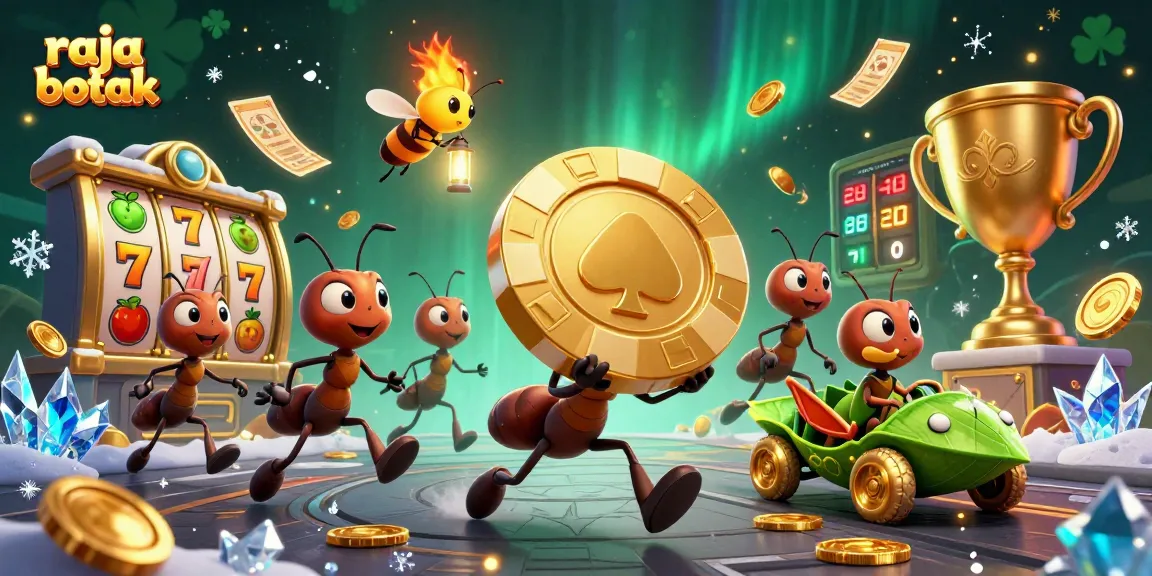 Experience the excitement of raja botak with dynamic 3D animated casino elements, showcasing a thrilling heist scene.