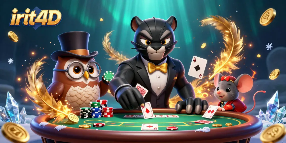 Experience the thrilling game at irit4D with a black panther dealer and fun gaming elements.