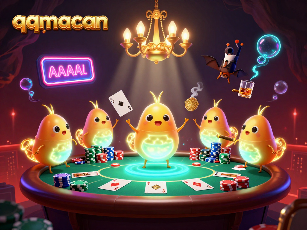 Experience thrilling gameplay at qqmacan with vibrant glowworms and intense poker action.