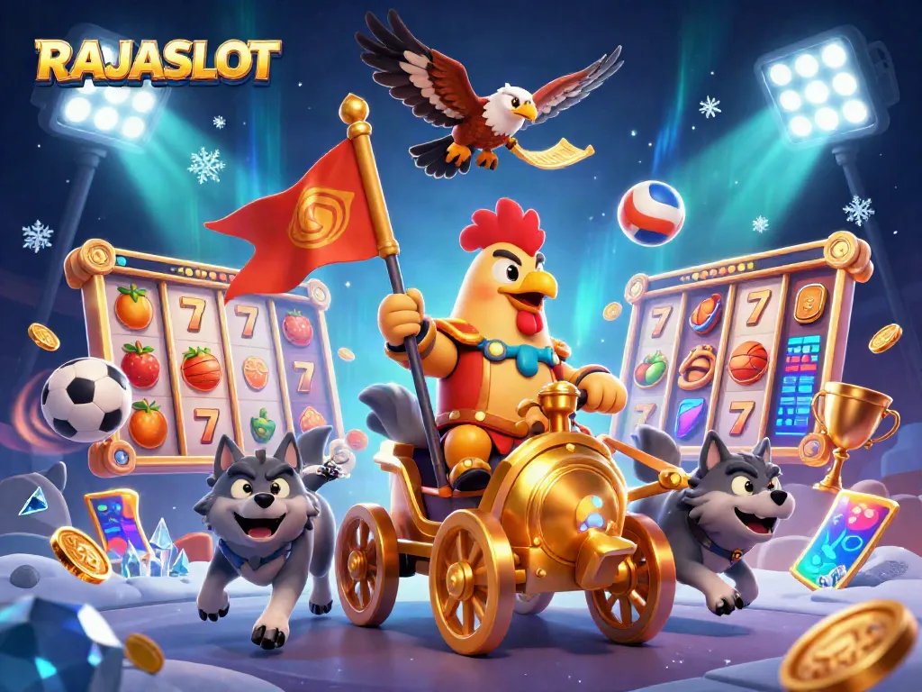 RAJASLOT menghadirkan ilustrasi 3D menakjubkan dengan karakter slot dan elemen permainan yang dinamis.