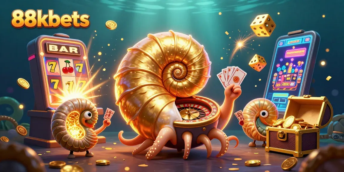 Experience thrilling gameplay at 88kbets with a vibrant casino scene featuring energetic characters and jackpots.