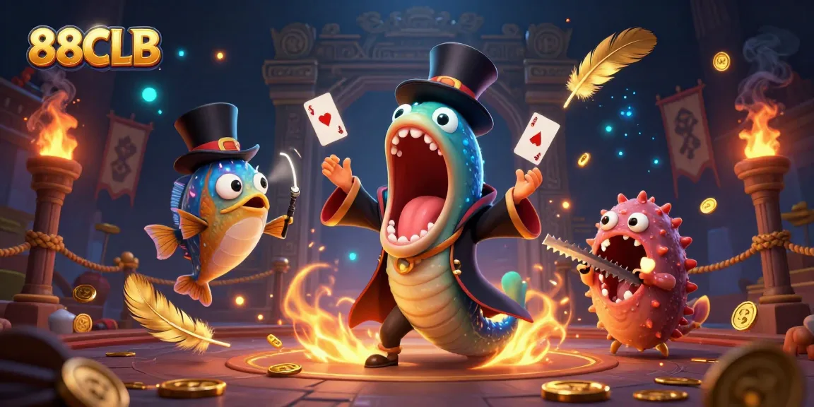 Experience thrilling moments at 88CLB casino with captivating characters in a magical underwater scene.