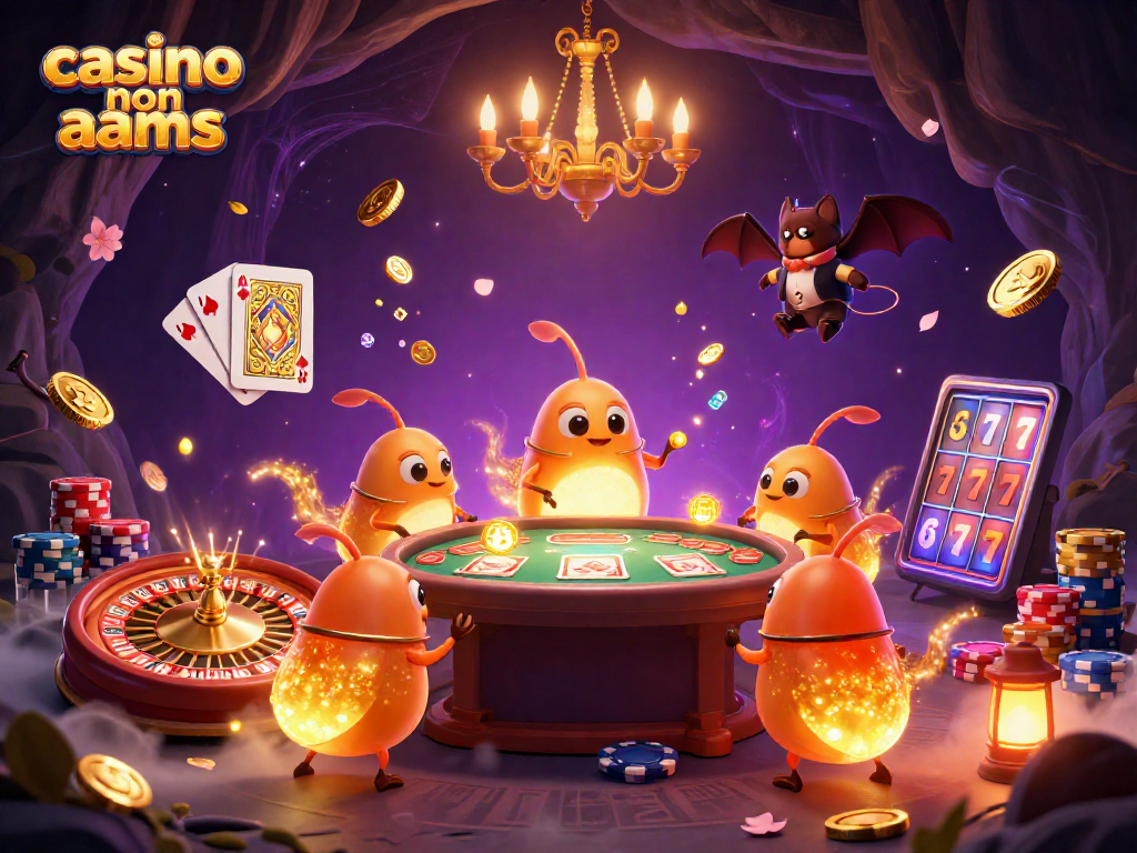 Scopri i migliori giochi nei casino non AAMS con questa illustrazione ricca di dettagli e colori.