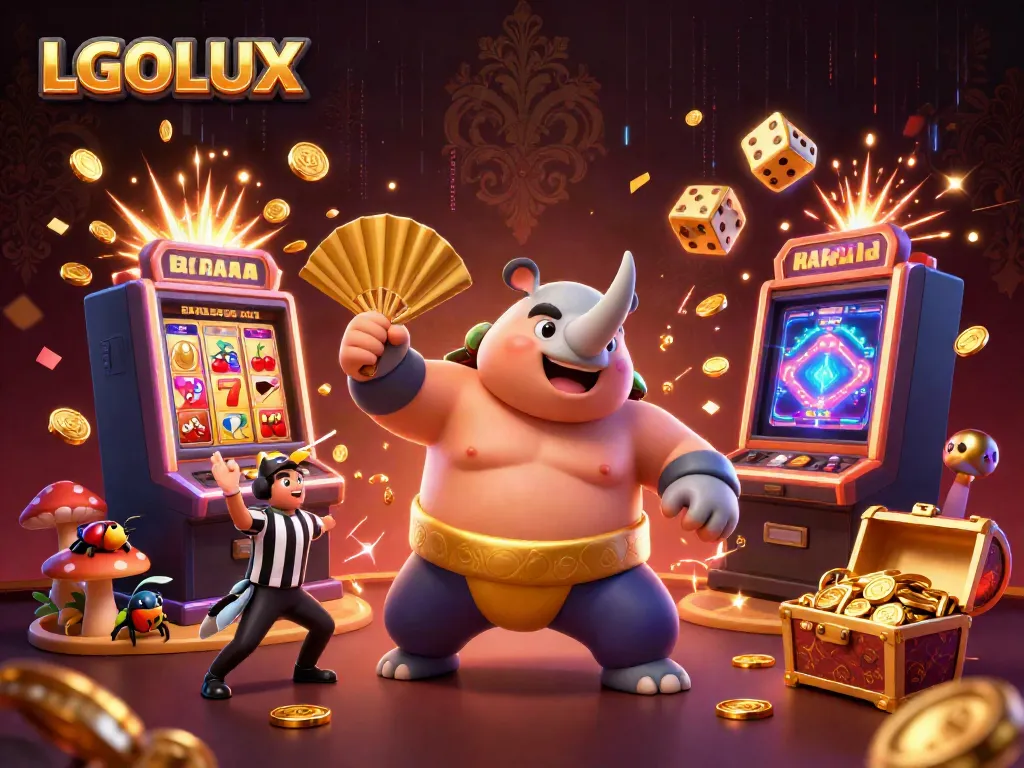Experience thrilling wins with LGOLUX as a sumo champion beetle dominates the jackpot scene.