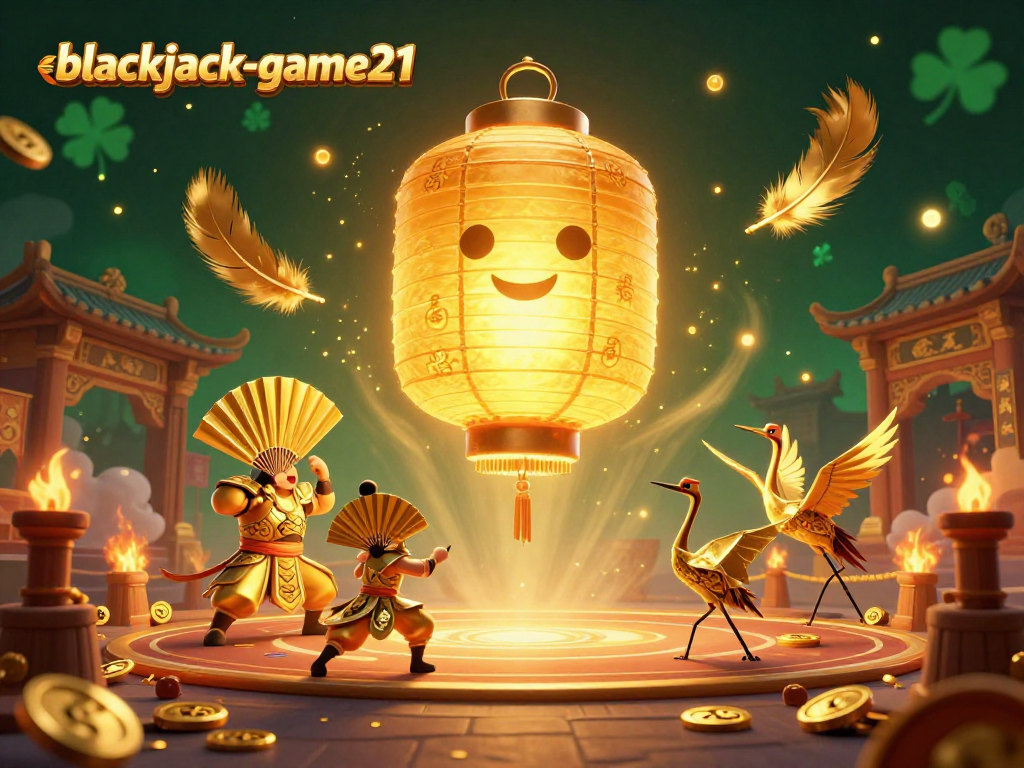 Join the action at blackjack-game21 with a dynamic 3D scene of a winning casino game showdown.