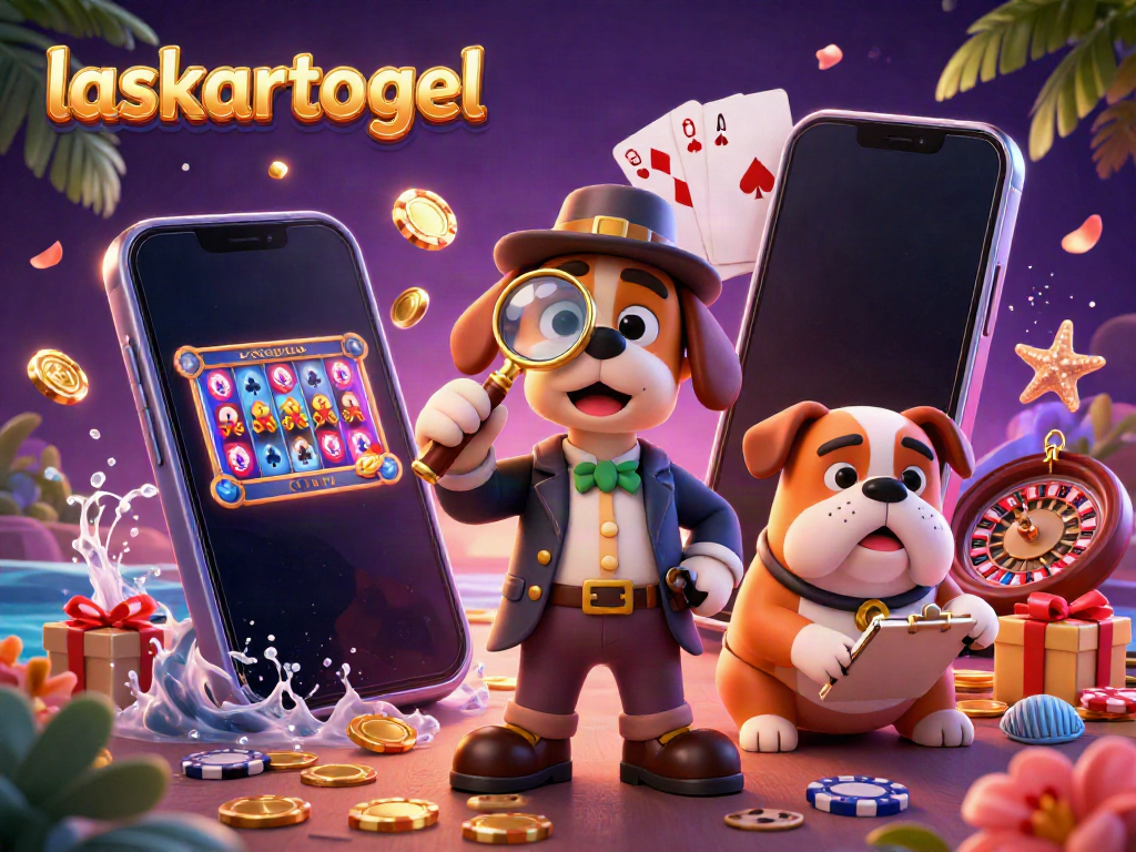 Join the search for treasures with laskartogel in this vibrant 3D casino scene!