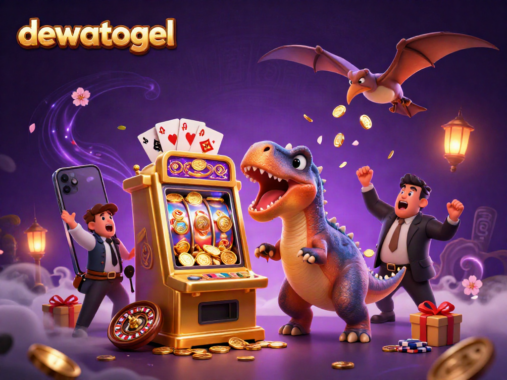 Dewatogel memberikan suasana kasino premium dengan dinosaurus dan jackpot emas yang mengesankan.