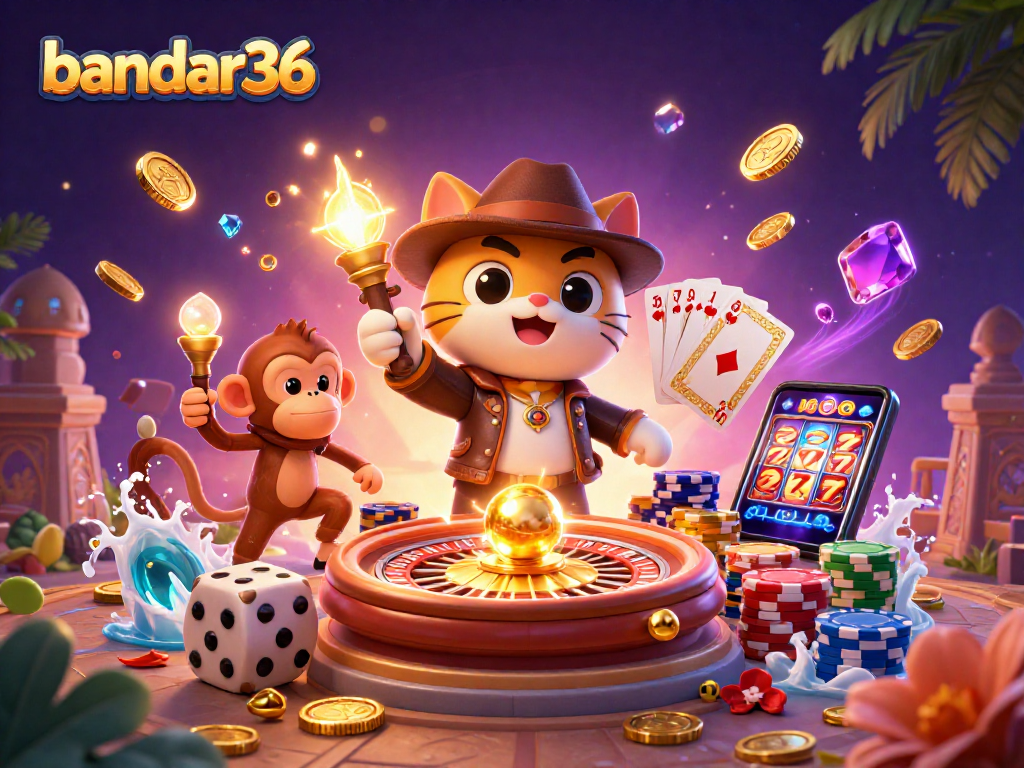 bandar36 menangkap suasana kasino emas di ilustrasi 3D yang menakjubkan