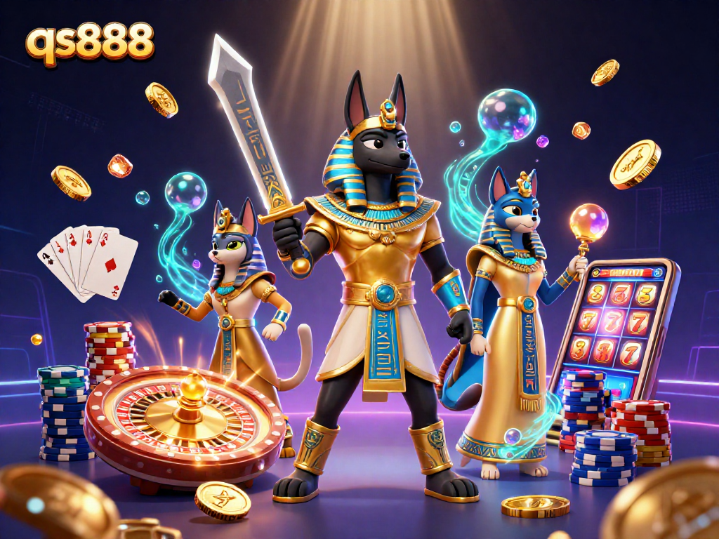 Win big with qs888 as ancient warriors bring casino magic to life in a vibrant 3D scene.