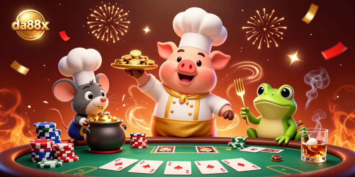 Experience thrilling bets at da88x with gourmet gold coins and energetic casino atmosphere.