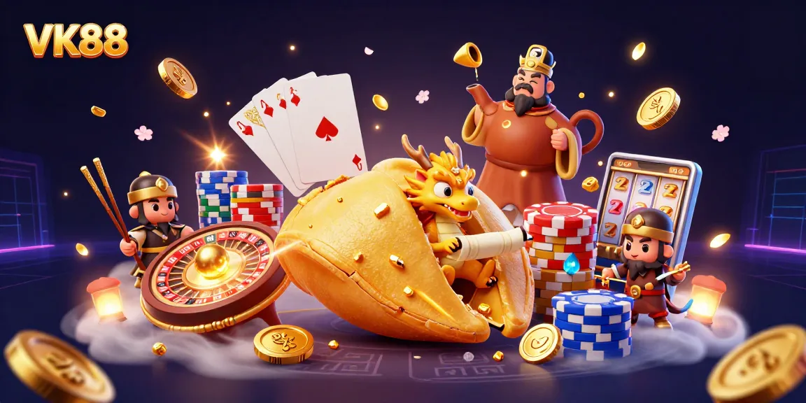 Engage with VK88's casino world, experiencing dynamic scenes of fun and fortune.