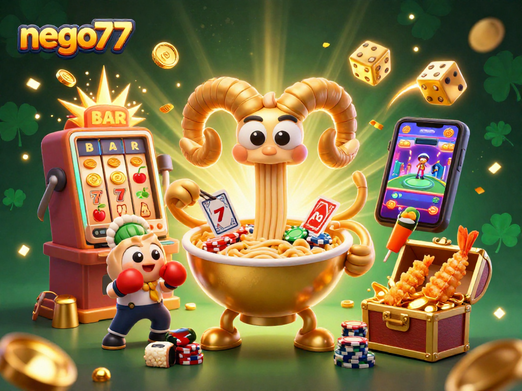 Nego77 brings thrilling slot action to life with vibrant characters and jackpot excitement.