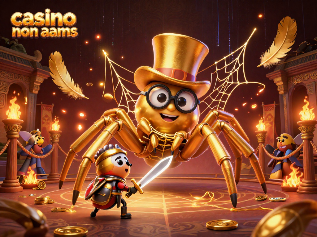 Attività nei casino non AAMS di un ragno dorato gigante e un cavaliere scarabeo.