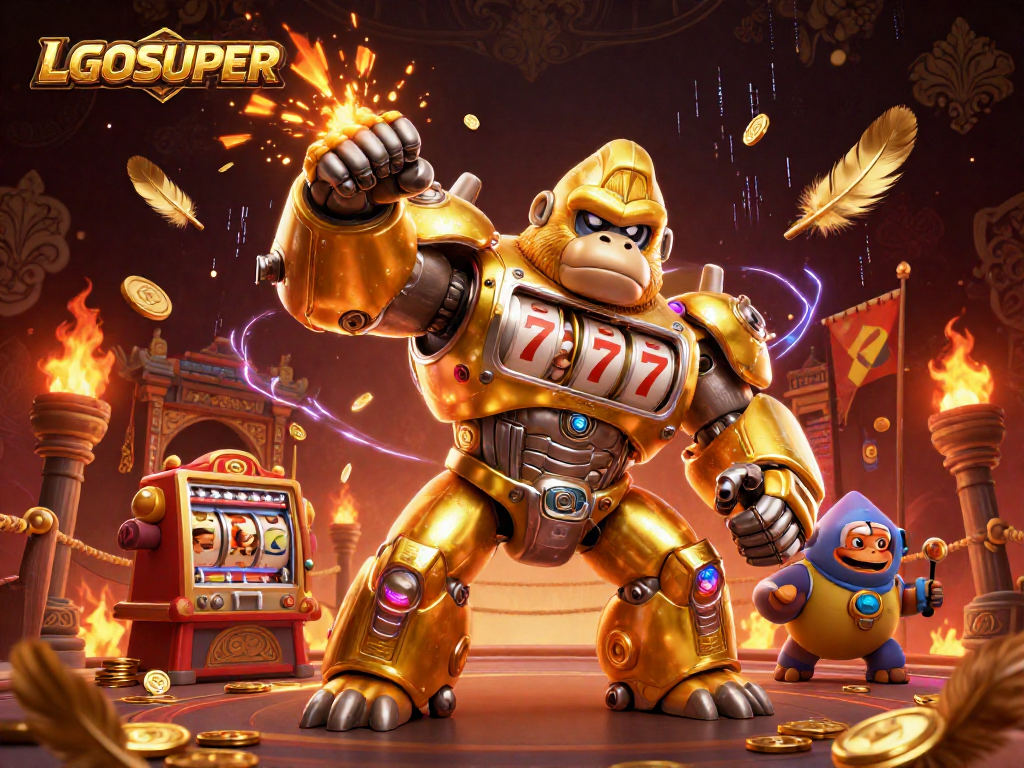Experience thrilling action with LGOSUPER's dynamic gaming atmosphere and vibrant 3D visuals.