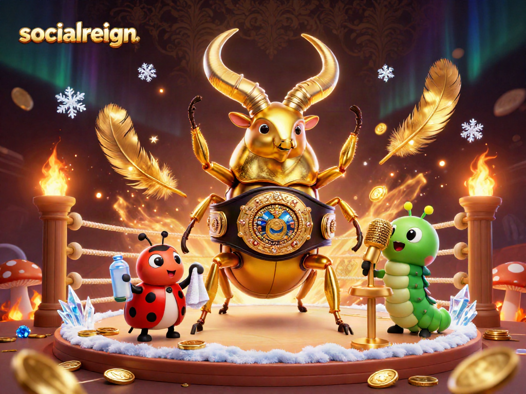 Engage with socialreign in a vibrant sports betting scene featuring colorful characters and rich detail.
