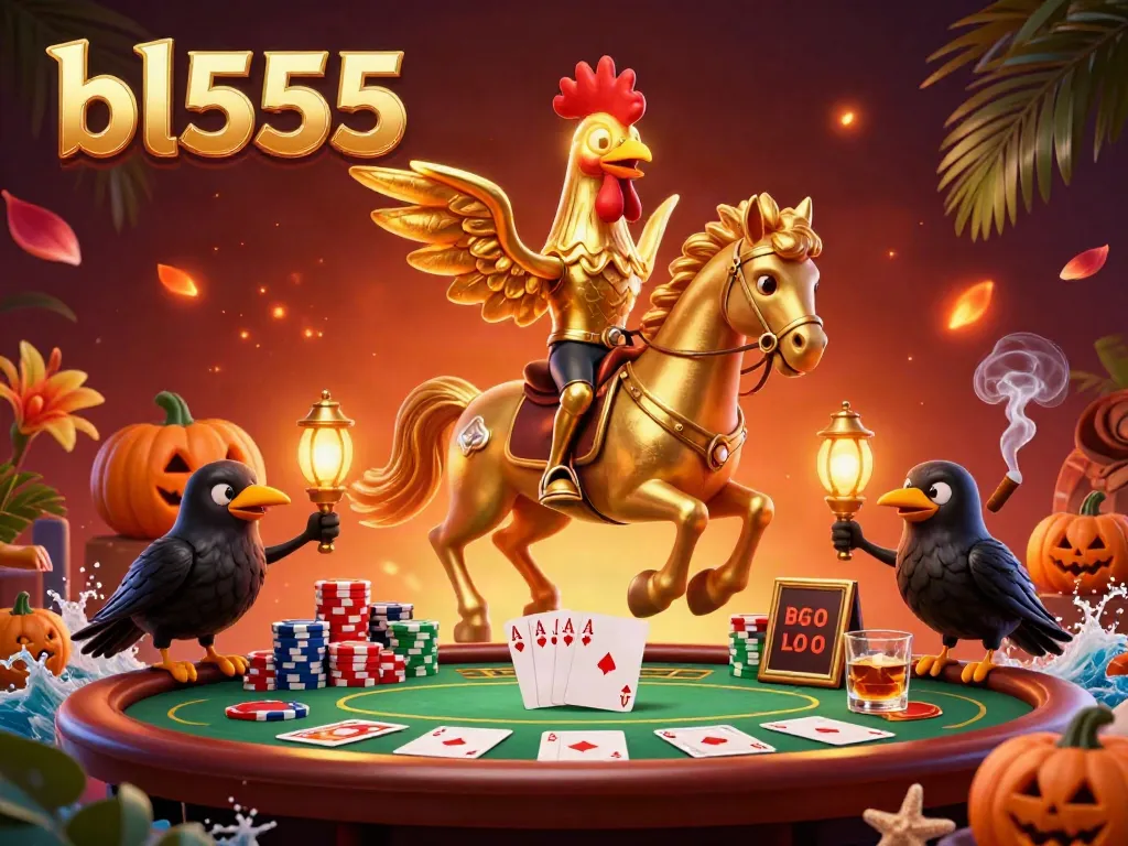 Experience exciting gaming with bl555 in this vibrant casino scene filled with colorful elements and dynamic characters.